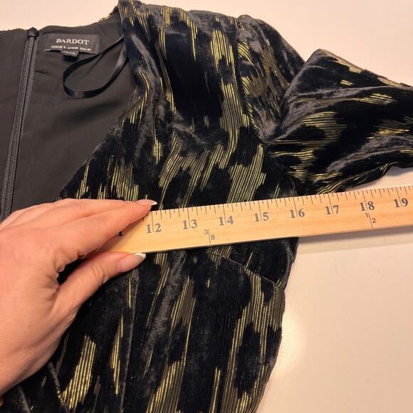 Bardot Ariela Mini Dress in Lurex Leo XS - Picture 10 of 11